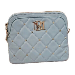 Badgley Mischka Crossbody Light Blue Quilted Gold Accents NWT MSRP 129.00 (150)